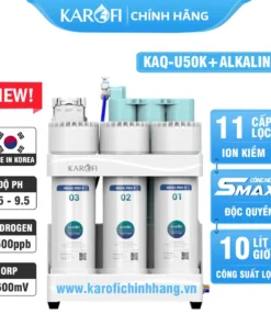 Máy lọc nước ion kiềm Karofi KAQ-U50K + ALKALINE 11 Lõi lọc