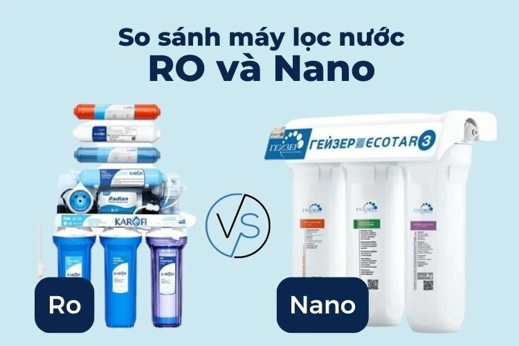 phân biệt máy lọc nước ro và nano