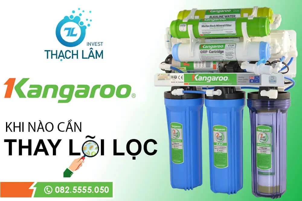 thay lõi lọc nước kangaroo tại nhà