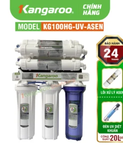 Máy lọc nước Kangaroo Hydrogen KG100HP Tích hợp lõi Asen và Đèn UV