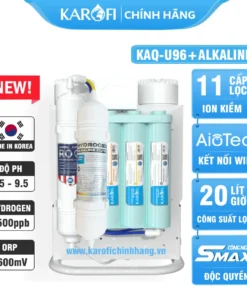 Máy lọc nước hydrogen ion kiềm Karofi KAQ-U96+ALKALINE - 11 lõi